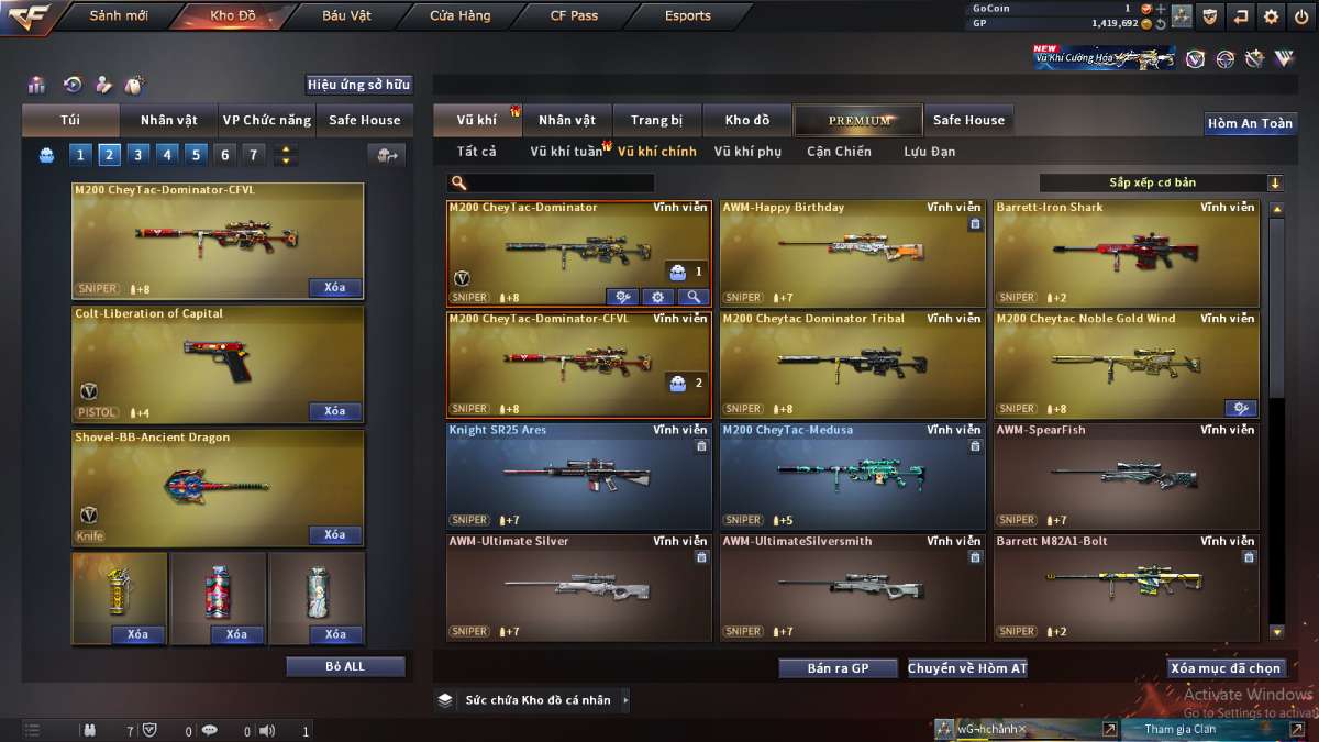 shop acc cf uy tin gia re